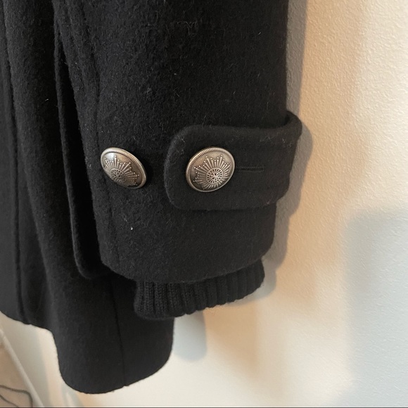 Aritzia Community | Cadet Military Style Wool Peacoat | Black | XS - Picture 6 of 9